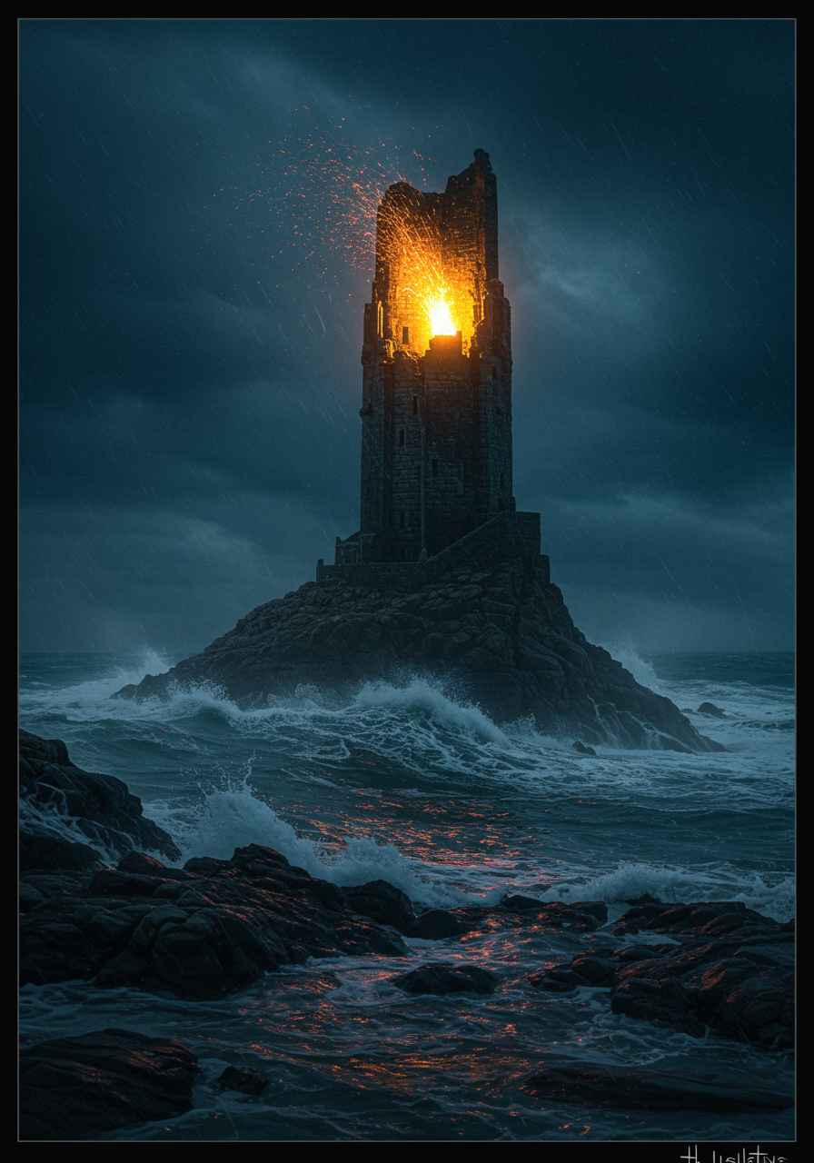 El faro en la Niebla Negra relato de Horror marítimo
