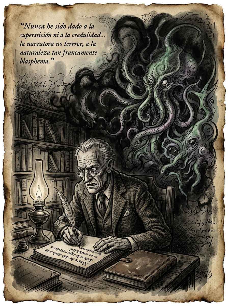 Portada del relato En el Umbral de Kadath Negra