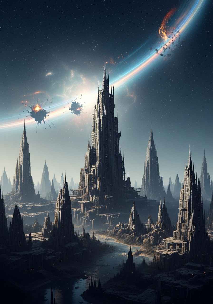 Portada del relato Fragmentos del Crepúsculo Xenogeométrico