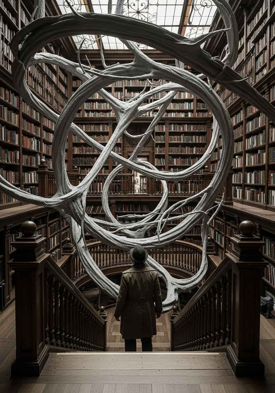 Portada del relato La biblioteca de la Mirada Infinita